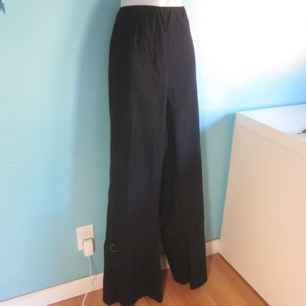 Chalou Sempre Piu Woman Size 28 Straight Leg Stretch Pant in Black